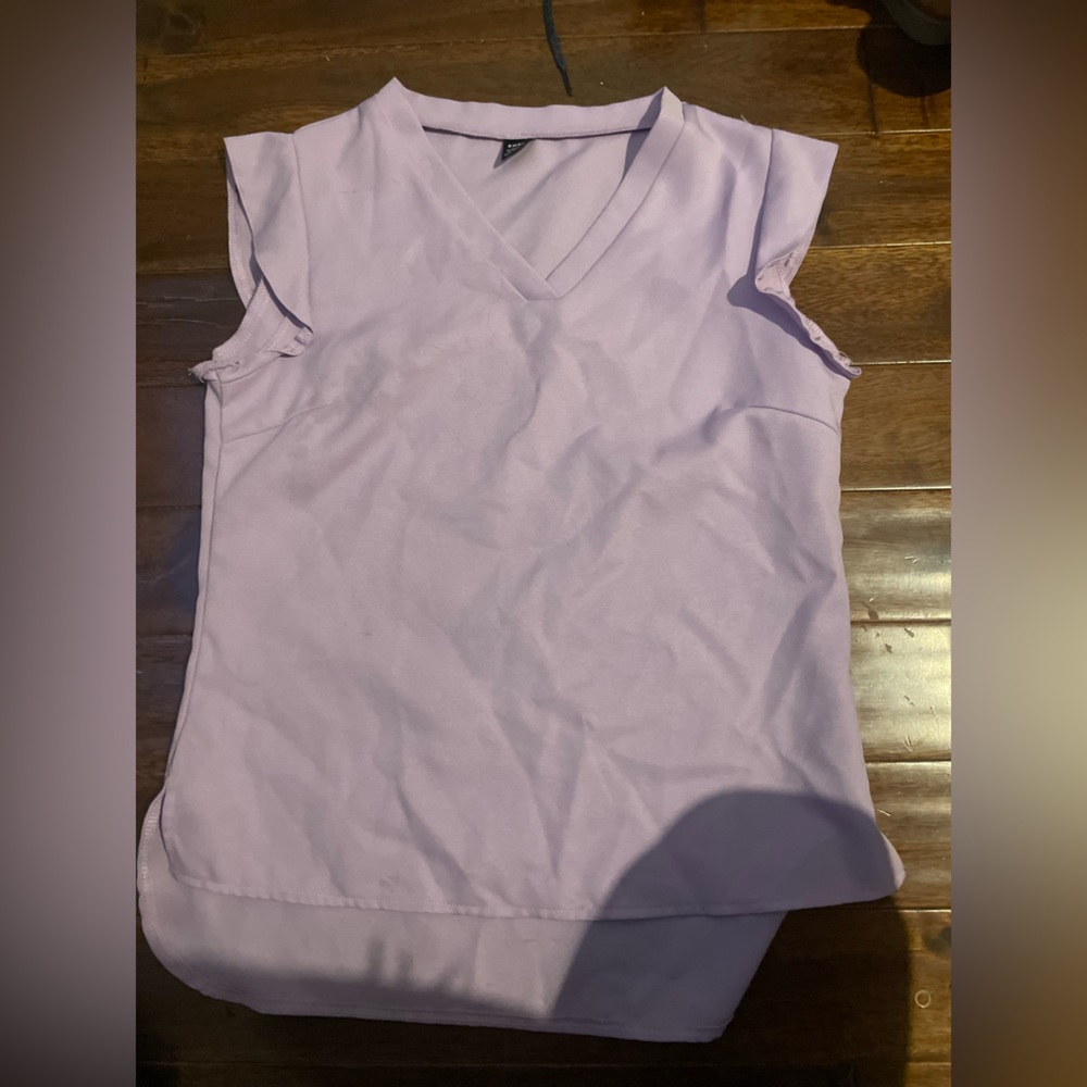 purple v neck